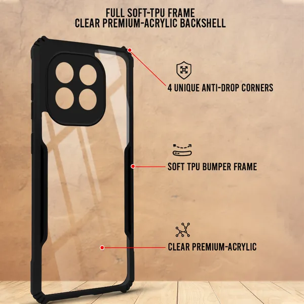 Back_Case_Cover_For_Iqoo_Neo_10_5g_Slim_Anti_Yellow_Protective_Shock_Proof_Bumper_Hybrid_Pc_With_Tpu_Frame_Transparent_Clear