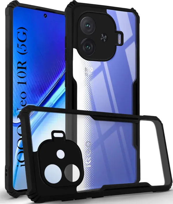 Back_Case_Cover_For_Iqoo_Neo_10r_Slim_Anti_Yellow_Protective_Shock_Proof_Bumper_Hybrid_Pc_With_Tpu_Frame_Transparent_Clear