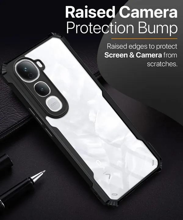 Back_Case_Cover_For_Vivo_Y400_5g_Slim_Anti_Yellow_Protective_Shock_Proof_Bumper_Hybrid_Pc_With_Tpu_Frame_Transparent_Clear