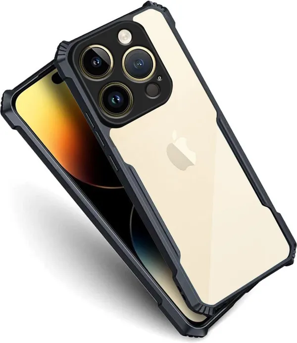 Back_Case_Cover_For_Iphone_14_Pro_Max__Slim_Anti_Yellow_Protective___Shockproof_Bumper___Hybrid_Pc_Plus_Tpu_Frame___Transparent_Clear