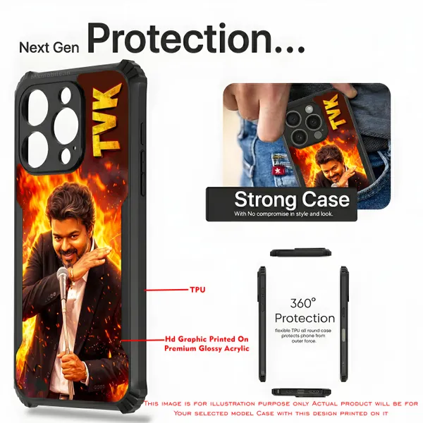 Tamil_Nadu_Muthalamaichar_C_Joseph_Vijay_Thalapathy_On_Fire_With_Text_Tvk_Design_Printed_Bumper_Glossy_Back_Case_Cover_With_Camera_Protection_Mk000559_Ip