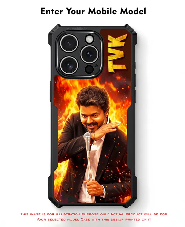 Tamil_Nadu_Muthalamaichar_C_Joseph_Vijay_Thalapathy_On_Fire_With_Text_Tvk_Design_Printed_Bumper_Glossy_Back_Case_Cover_With_Camera_Protection_Mk000559_Ip