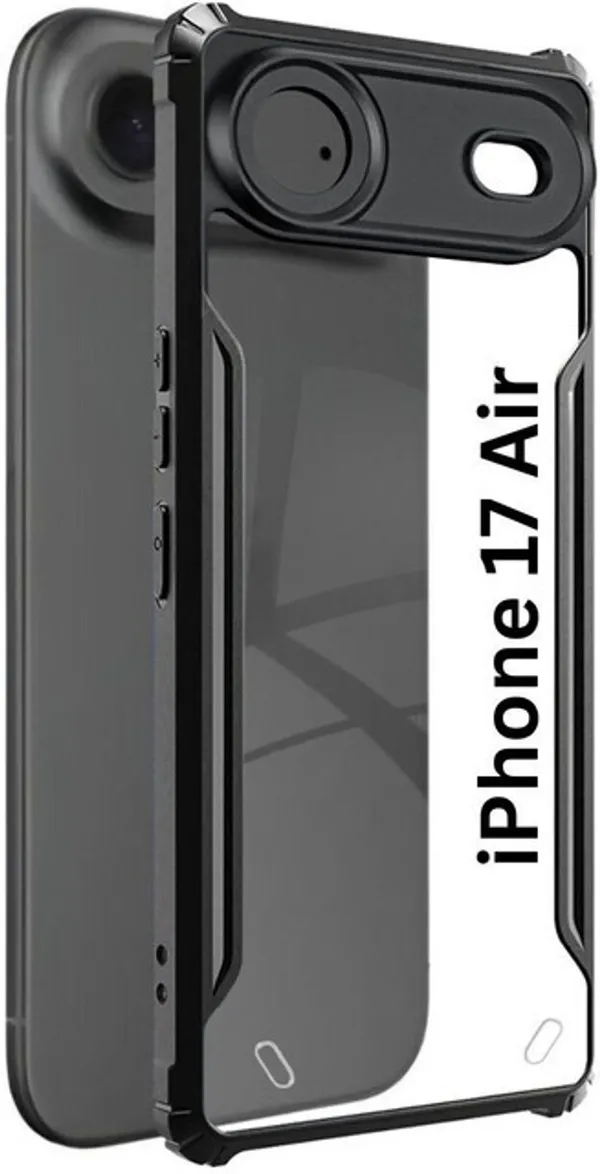 Back_Case_Cover_For_Iphone_17_Air__Slim_Anti_Yellow_Protective___Shockproof_Bumper___Hybrid_Pc_Plus_Tpu_Frame___Transparent_Clear