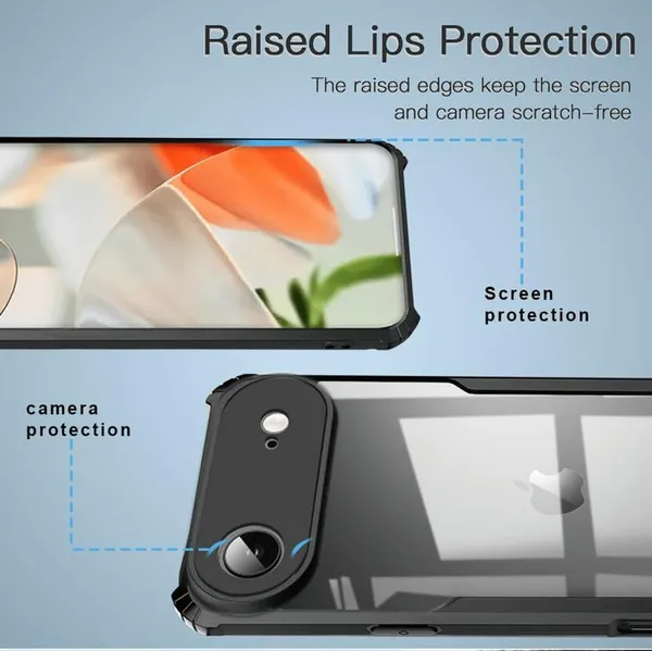 Back_Case_Cover_For_Iphone_17_Air__Slim_Anti_Yellow_Protective___Shockproof_Bumper___Hybrid_Pc_Plus_Tpu_Frame___Transparent_Clear