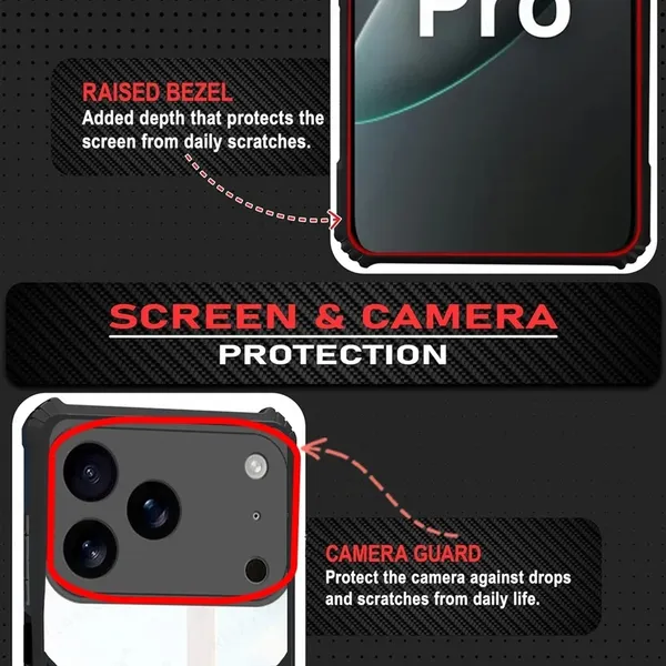 Back_Case_Cover_For_Iphone_17_Pro__Slim_Anti_Yellow_Protective___Shockproof_Bumper___Hybrid_Pc_Plus_Tpu_Frame___Transparent_Clear