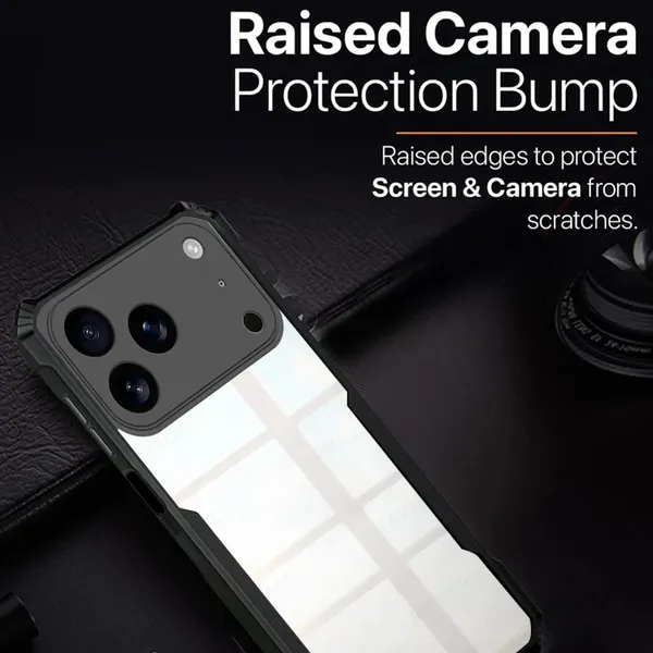 Back_Case_Cover_For_Iphone_17_Pro__Slim_Anti_Yellow_Protective___Shockproof_Bumper___Hybrid_Pc_Plus_Tpu_Frame___Transparent_Clear