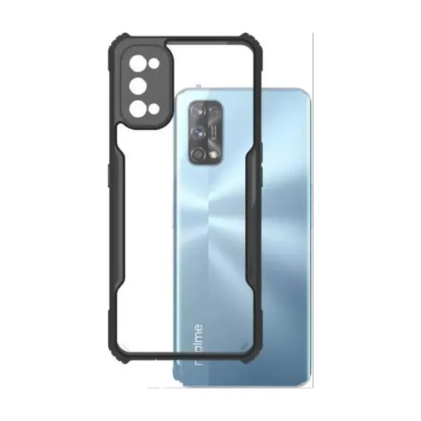 Back_Case_Cover_For_Realme_7_Pro__Slim_Anti_Yellow_Protective___Shockproof_Bumper___Hybrid_Pc_Plus_Tpu_Frame___Transparent_Clear