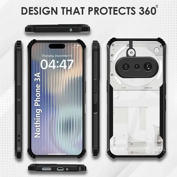 Back_Case_Cover_For_Nothing_3a_Slim_Anti_Yellow_Protective_Shock_Proof_Bumper_Hybrid_Pc_With_Tpu_Frame_Transparent_Clear