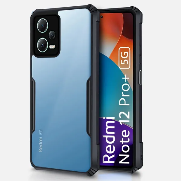 Back_Case_Cover_For_Redmi_Note_12_Pro_Plus_5g_Slim_Anti_Yellow_Protective_Shock_Proof_Bumper_Hybrid_Pc_With_Tpu_Frame_Transparent_Clear