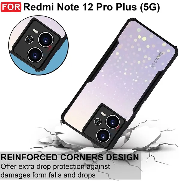Back_Case_Cover_For_Redmi_Note_12_Pro_Plus_5g_Slim_Anti_Yellow_Protective_Shock_Proof_Bumper_Hybrid_Pc_With_Tpu_Frame_Transparent_Clear