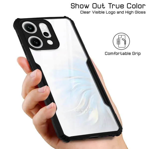 Back_Case_Cover_For_Oppo_Reno_14_Pro_5g_Slim_Anti_Yellow_Protective_Shock_Proof_Bumper_Hybrid_Pc_With_Tpu_Frame_Transparent_Clear
