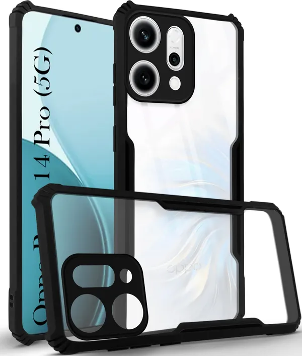 Back_Case_Cover_For_Oppo_Reno_14_Pro_5g_Slim_Anti_Yellow_Protective_Shock_Proof_Bumper_Hybrid_Pc_With_Tpu_Frame_Transparent_Clear