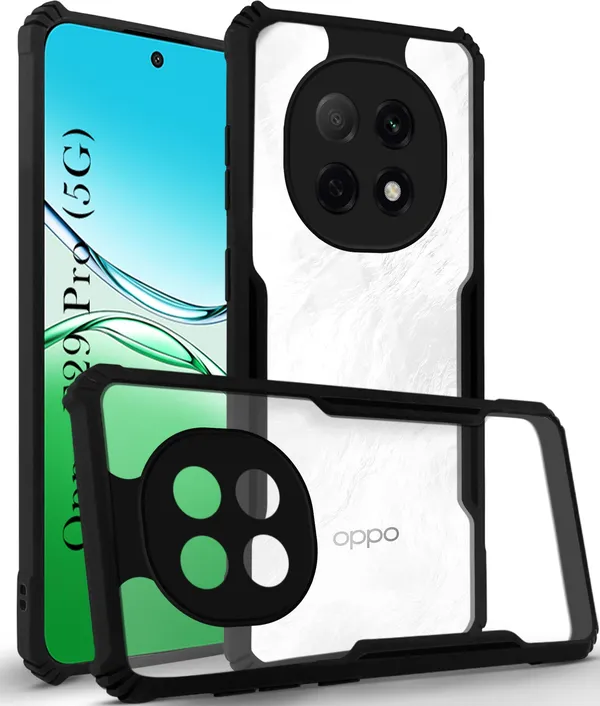 Back_Case_Cover_For_Oppo_F29_Pro_5g_Slim_Anti_Yellow_Protective_Shock_Proof_Bumper_Hybrid_Pc_With_Tpu_Frame_Transparent_Clear