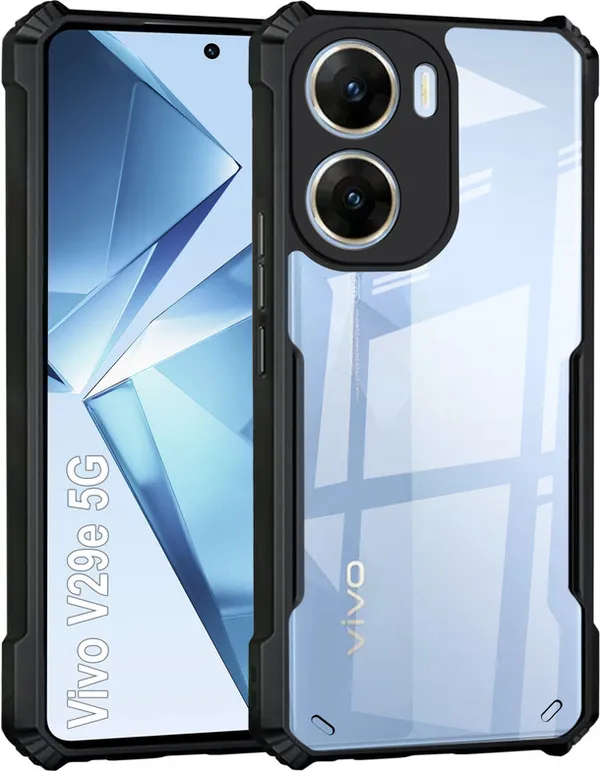 Back_Case_Cover_For_Vivo_V29e_Slim_Anti_Yellow_Protective_Shock_Proof_Bumper_Hybrid_Pc_With_Tpu_Frame_Transparent_Clear