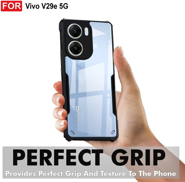 Back_Case_Cover_For_Vivo_V29e_Slim_Anti_Yellow_Protective_Shock_Proof_Bumper_Hybrid_Pc_With_Tpu_Frame_Transparent_Clear