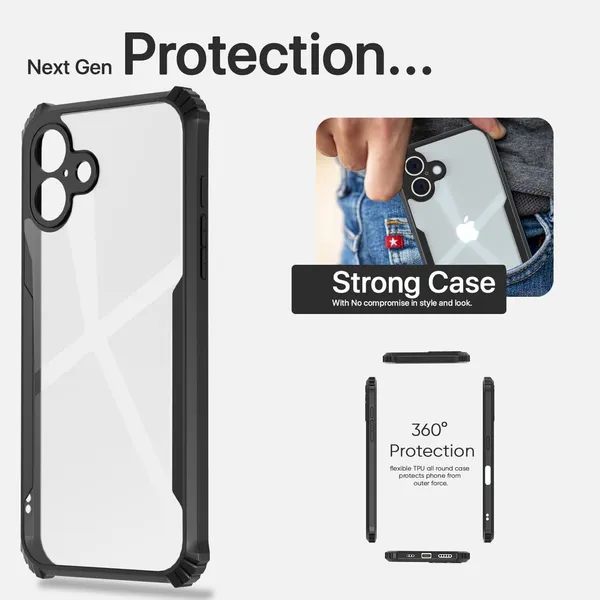 Back_Case_Cover_For_Iphone_17__Slim_Anti_Yellow_Protective___Shockproof_Bumper___Hybrid_Pc_Plus_Tpu_Frame___Transparent_Clear