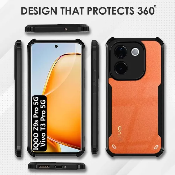 Back_Case_Cover_For_Iqoo_Z9s_Pro__T3_Pro_Slim_Anti_Yellow_Protective_Shock_Proof_Bumper_Hybrid_Pc_With_Tpu_Frame_Transparent_Clear