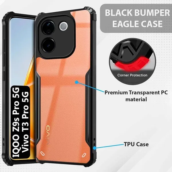 Back_Case_Cover_For_Iqoo_Z9s_Pro__T3_Pro_Slim_Anti_Yellow_Protective_Shock_Proof_Bumper_Hybrid_Pc_With_Tpu_Frame_Transparent_Clear