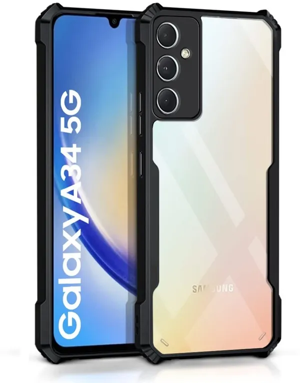 Back_Case_Cover_For_Samsung_A34_5g_Slim_Anti_Yellow_Protective_Shock_Proof_Bumper_Hybrid_Pc_With_Tpu_Frame_Transparent_Clear