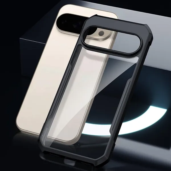 Back_Case_Cover_For_Google_Pixel_10/10_Pro__Slim_Anti_Yellow_Protective___Shockproof_Bumper___Hybrid_Pc_Plus_Tpu_Frame___Transparent_Clear