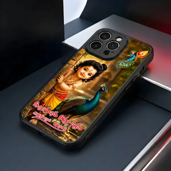 Tamil_Kadavul_Murugan_With_Mayil_Arumugam_Arulidum_Anudhinamum_Eerumugam_Design_Printed_Premium_Glossy_Back_Case_Cover_With_Camera_Protection_Mk000565_Bx