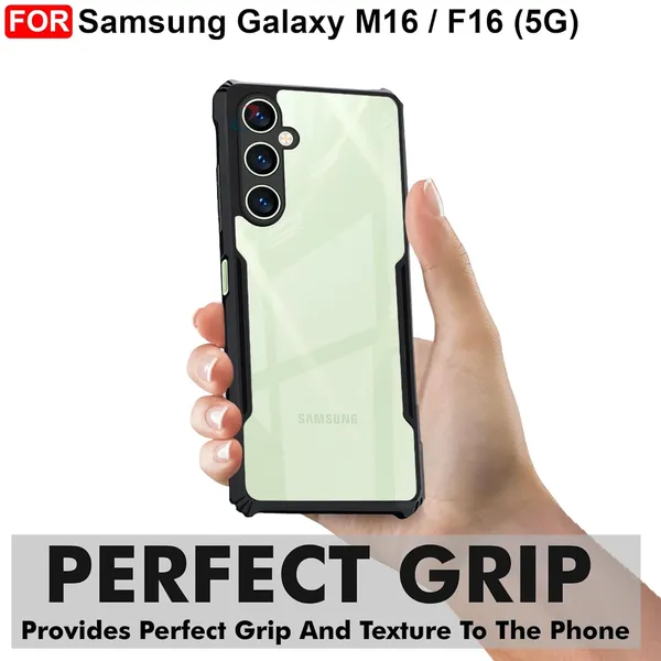 Back_Case_Cover_For_Samsung_M16_/_F16_5g_Slim_Anti_Yellow_Protective_Shock_Proof_Bumper_Hybrid_Pc_With_Tpu_Frame_Transparent_Clear