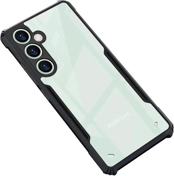 Back_Case_Cover_For_Samsung_S24fe_Slim_Anti_Yellow_Protective_Shock_Proof_Bumper_Hybrid_Pc_With_Tpu_Frame_Transparent_Clear