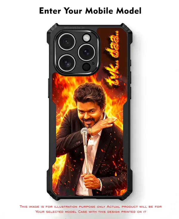 Tamil_Nadu_Muthalamaichar_C_Joseph_Vijay_Thalapathy_On_Fire_With_Tvk_daa_Text_Design_Printed_Bumper_Glossy_Back_Case_Cover_With_Camera_Protection_MK000566_Ip