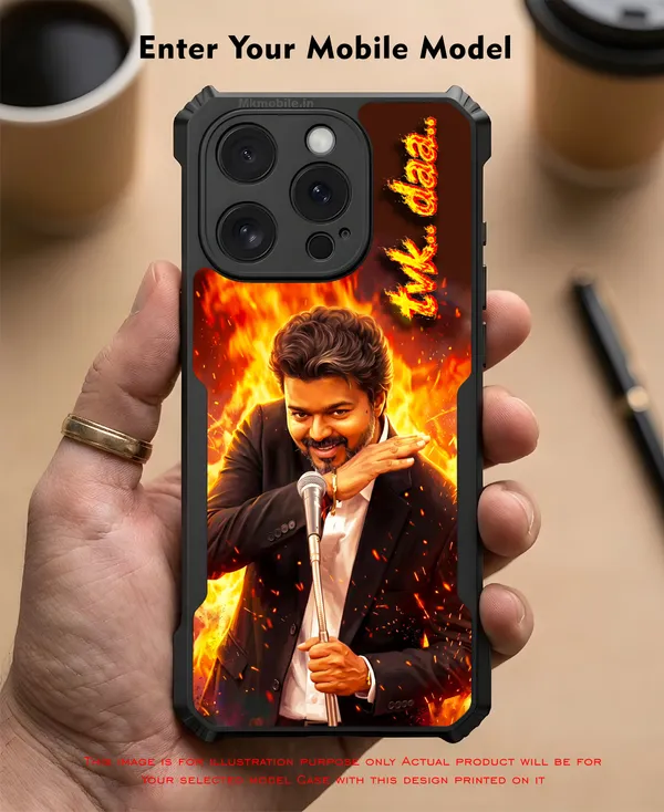 Tamil_Nadu_Muthalamaichar_C_Joseph_Vijay_Thalapathy_On_Fire_With_Tvk_daa_Text_Design_Printed_Bumper_Glossy_Back_Case_Cover_With_Camera_Protection_MK000566_Ip