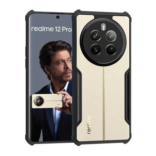 Back_Case_Cover_For_Realme_12_Plus__Slim_Anti_Yellow_Protective___Shockproof_Bumper___Hybrid_Pc_Plus_Tpu_Frame___Transparent_Clear