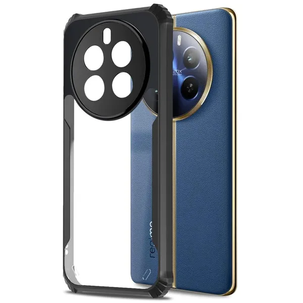 Back_Case_Cover_For_Realme_12_Plus__Slim_Anti_Yellow_Protective___Shockproof_Bumper___Hybrid_Pc_Plus_Tpu_Frame___Transparent_Clear