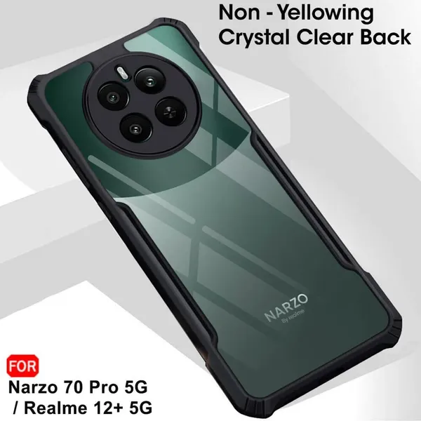 Back_Case_Cover_For_Realme_12_Plus__Slim_Anti_Yellow_Protective___Shockproof_Bumper___Hybrid_Pc_Plus_Tpu_Frame___Transparent_Clear