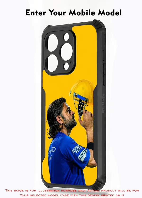 CSK_Ms_Dhoni_On_Yello_Background_Printed_Bumper_Glossy_Back_Case_Cover_With_Camera_Protection_Mk000558_Ip