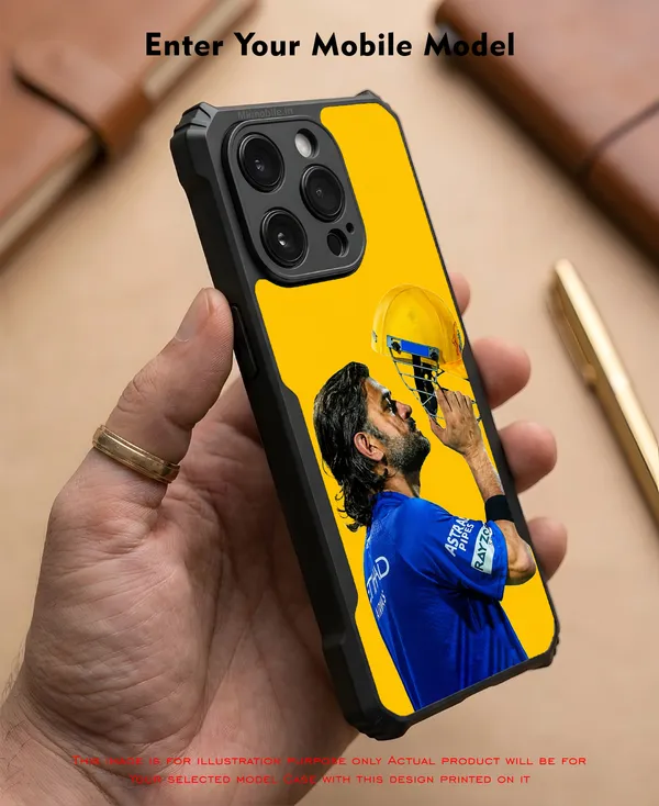 CSK_Ms_Dhoni_On_Yello_Background_Printed_Bumper_Glossy_Back_Case_Cover_With_Camera_Protection_Mk000558_Ip