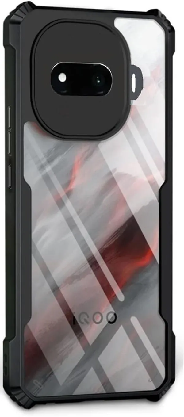 Back_Case_Cover_For_Iqoo_15_R__Slim_Anti_Yellow_Protective___Shockproof_Bumper___Hybrid_Pc_Plus_Tpu_Frame___Transparent_Clear