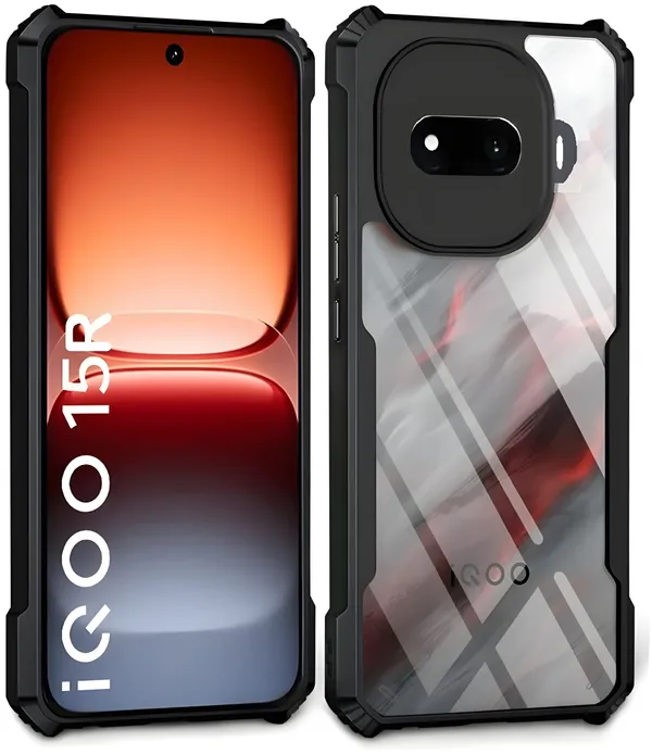 Back_Case_Cover_For_Iqoo_15_R__Slim_Anti_Yellow_Protective___Shockproof_Bumper___Hybrid_Pc_Plus_Tpu_Frame___Transparent_Clear