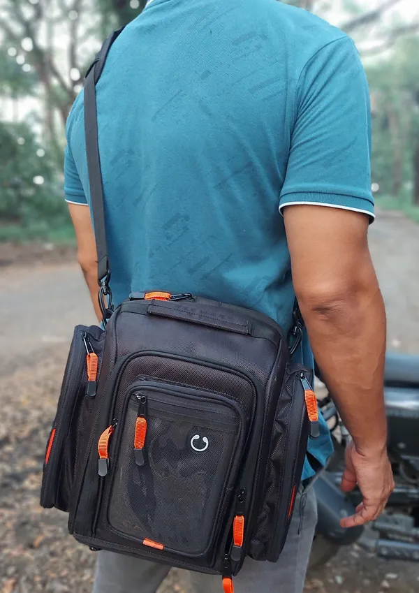 RIDE_MATE_25L_Tank_Bag_�_Premium_Touring_&_Commuting_Gear_with_Free_Rain_Cover_,_Adjustable_Strap,_2_Bungee_Cords_&_Dry_Bag
