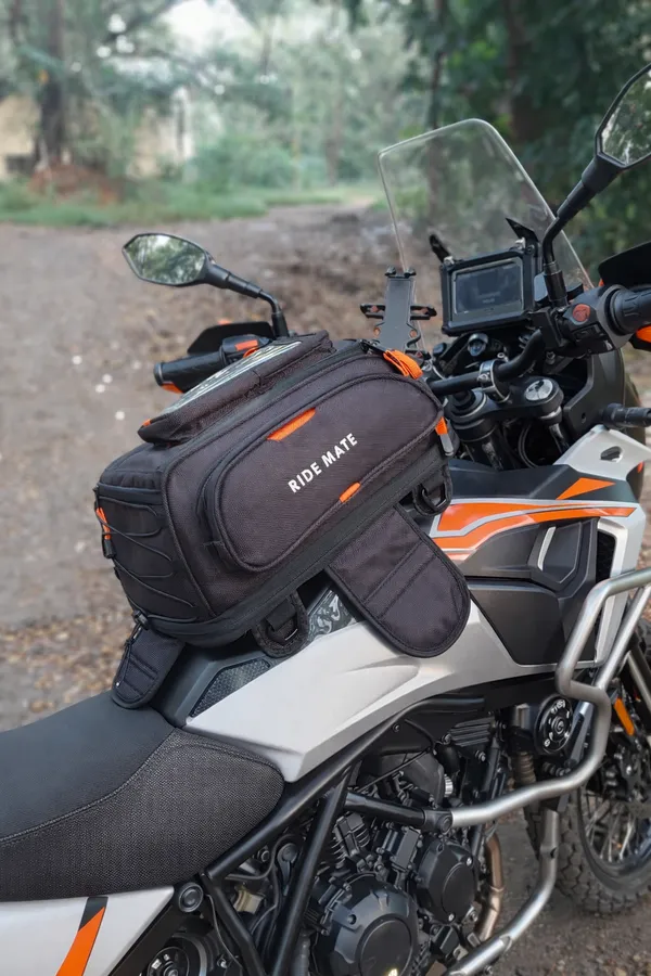 RIDE_MATE_25L_Tank_Bag_�_Premium_Touring_&_Commuting_Gear_with_Free_Rain_Cover_,_Adjustable_Strap,_2_Bungee_Cords_&_Dry_Bag