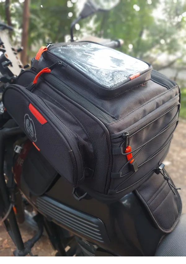 RIDE_MATE_25L_Tank_Bag_�_Premium_Touring_&_Commuting_Gear_with_Free_Rain_Cover_,_Adjustable_Strap,_2_Bungee_Cords_&_Dry_Bag