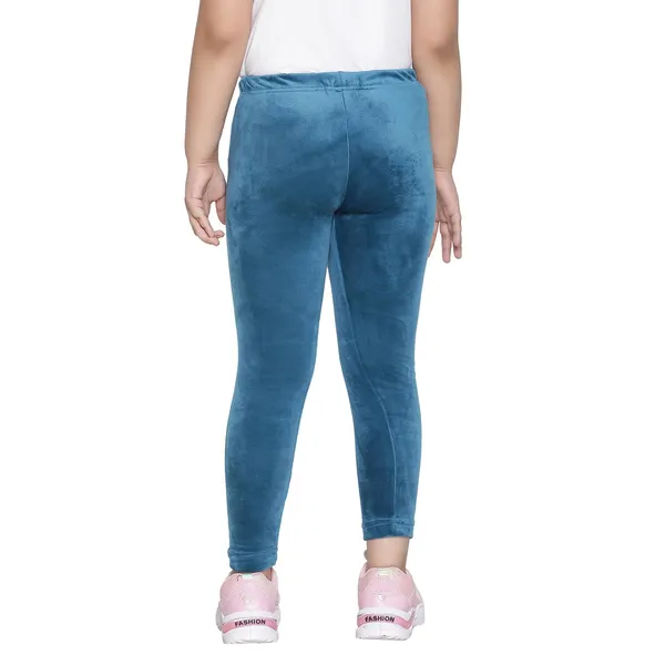 Sky_Blue_Solid_Regular_Cotton_Legging_For_Girls