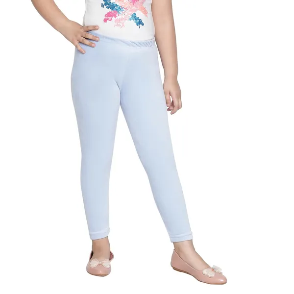 Turquoise_Cotton_Solid_Regular_Legging_For_Girls