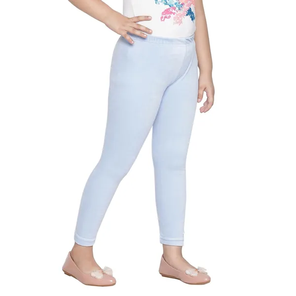 Turquoise_Cotton_Solid_Regular_Legging_For_Girls