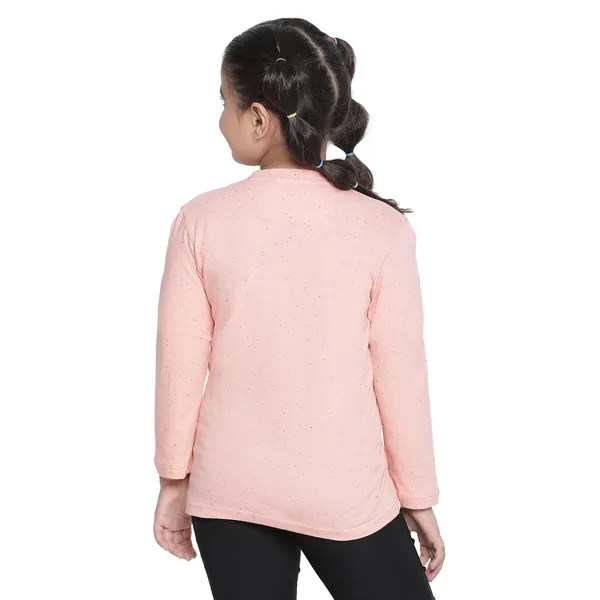 Peach_Solid_Regular_T-Shirt_For_Girls