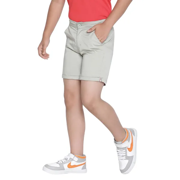 Bone_White_Solid_Regular_Bone_Shorts_For_Boys