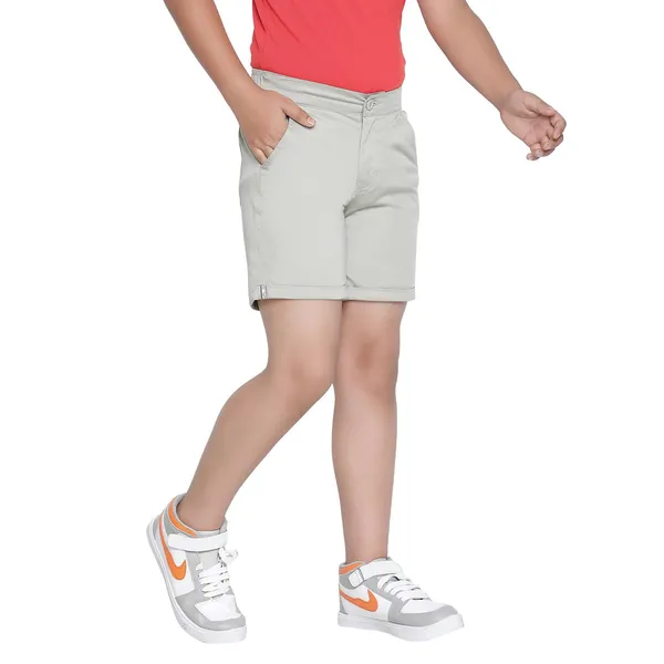 Bone_White_Solid_Regular_Bone_Shorts_For_Boys