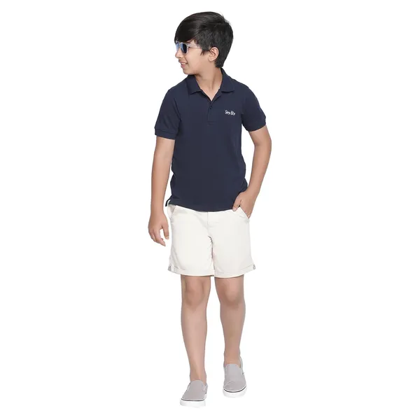 Bone_White_Solid_Regular_Bone_Shorts_For_Boys