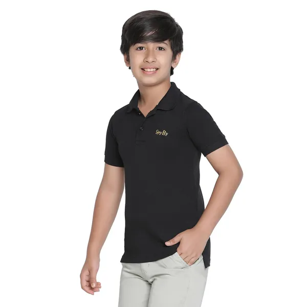 Black_Solid_Regular_Polo_T-Shirt_For_Boys