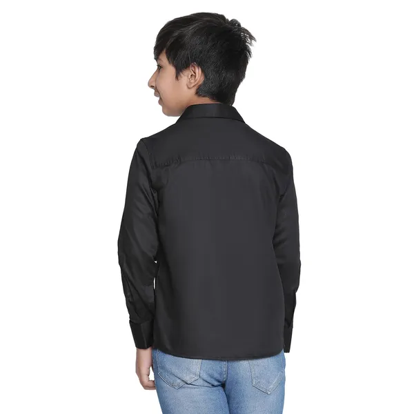 Black_Solid_Regular_Shirt_For_Boys