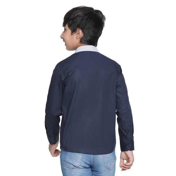 Blue_Solid_Regular_Shirt_For_Boys