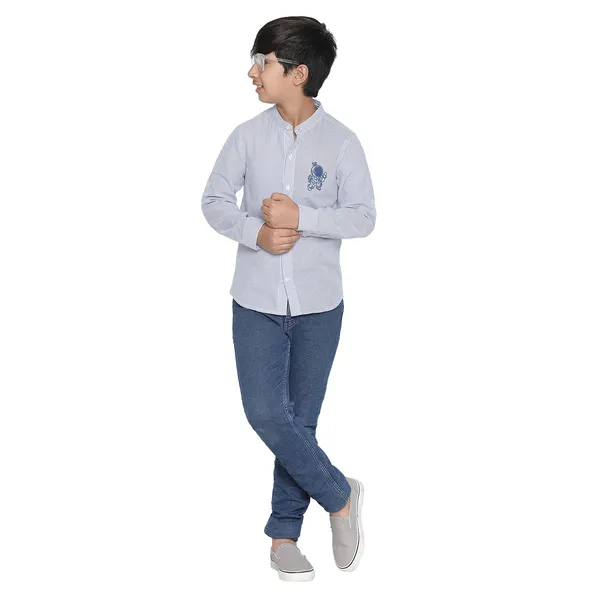 Blue_Solid_Regular_Shirt_For_Boys